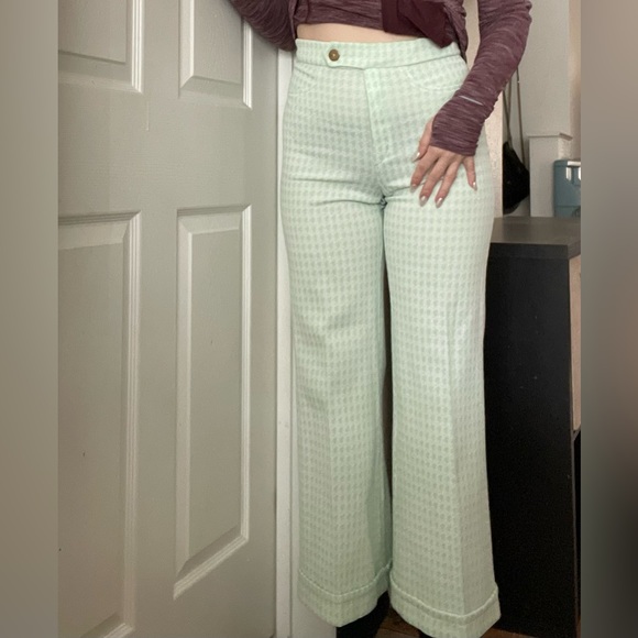 Pants - Funky High Waisted Wide Leg Pants Small